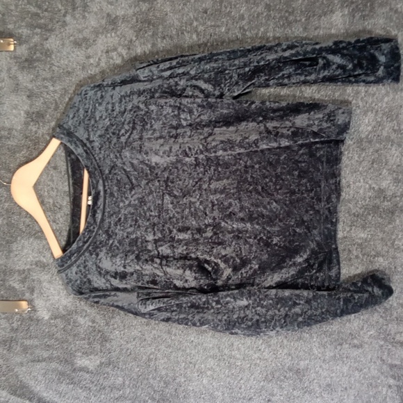 We The Free Milan Crushed Velvet Sweatshirt Burnout Fairy Womens Xs Loose - Picture 2 of 10
